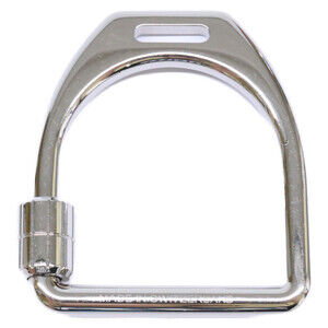 HERMES 077215FJ Etrier Keychain Silver Men's